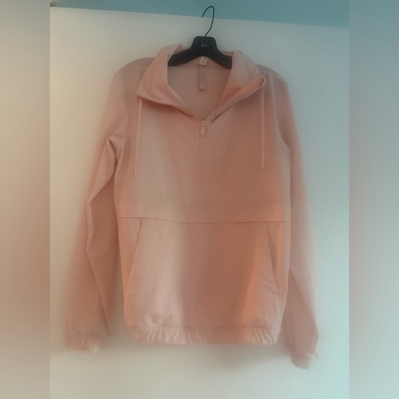 Lululemon Pack Lightweight Pullover Packable Pink Mist Uv Protection Jacket Sz 4 - Picture 3 of 5